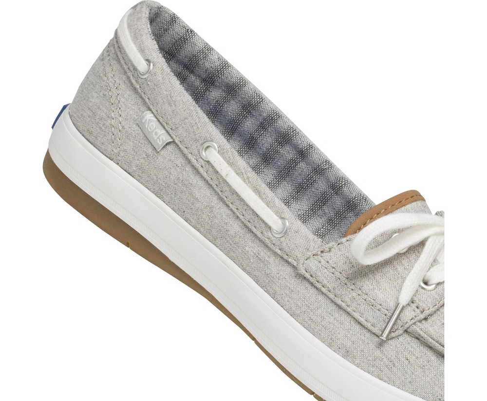 Slip Ons Keds Mujer Gris - Charter Chambray - 329-JTUZYG